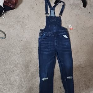 Stylish Blue Denim Overalls